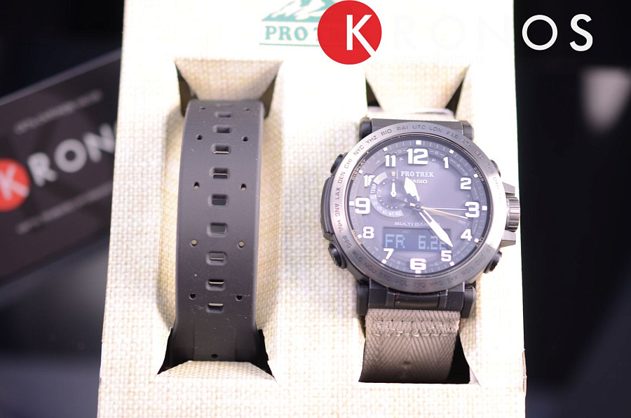 Часы Casio Pro Trek PRW-6600YBE-5E — тканевый, мужские