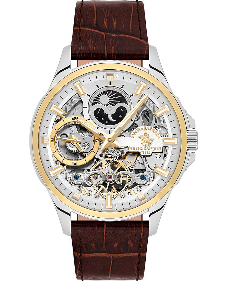 Часы Santa Barbara Polo & Racquet Club Luxury SB.1.10532-3 — мужские, серебристый
