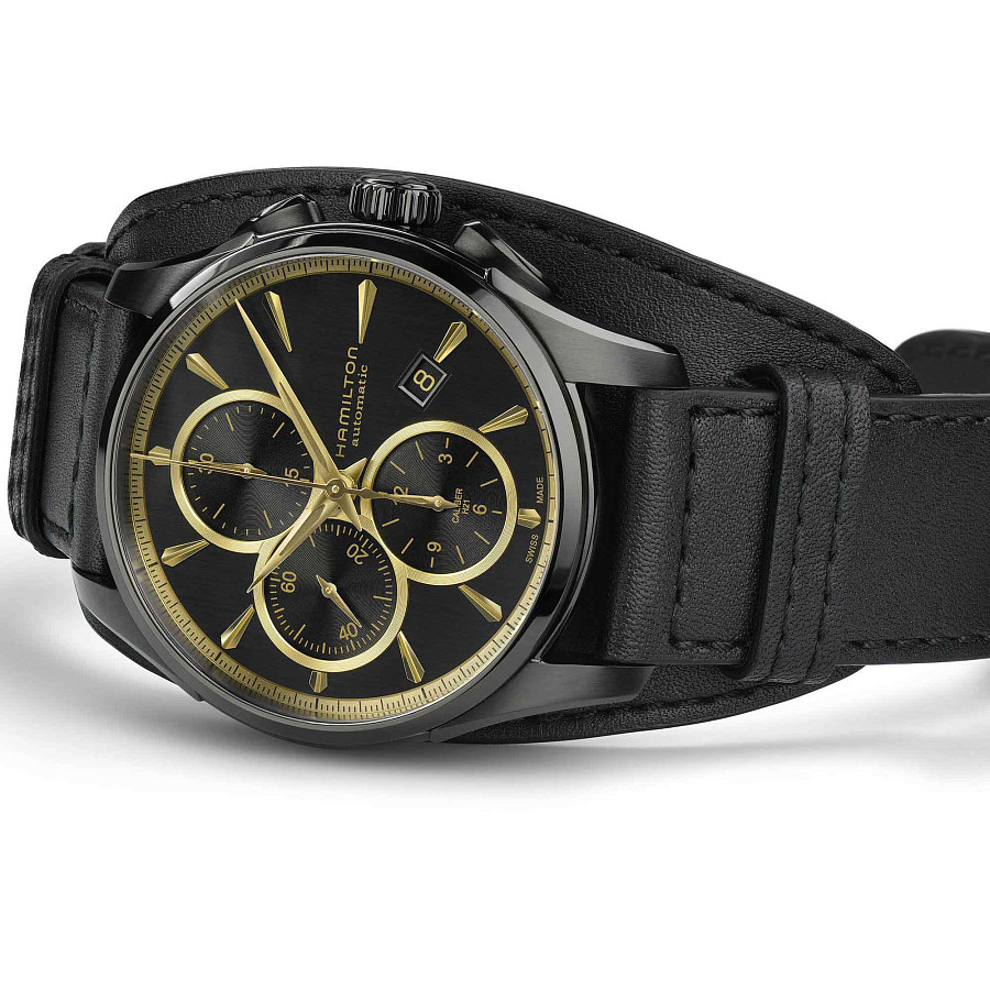 Часы Hamilton Jazzmaster Auto Chrono H32506730 — кожаный, мужские