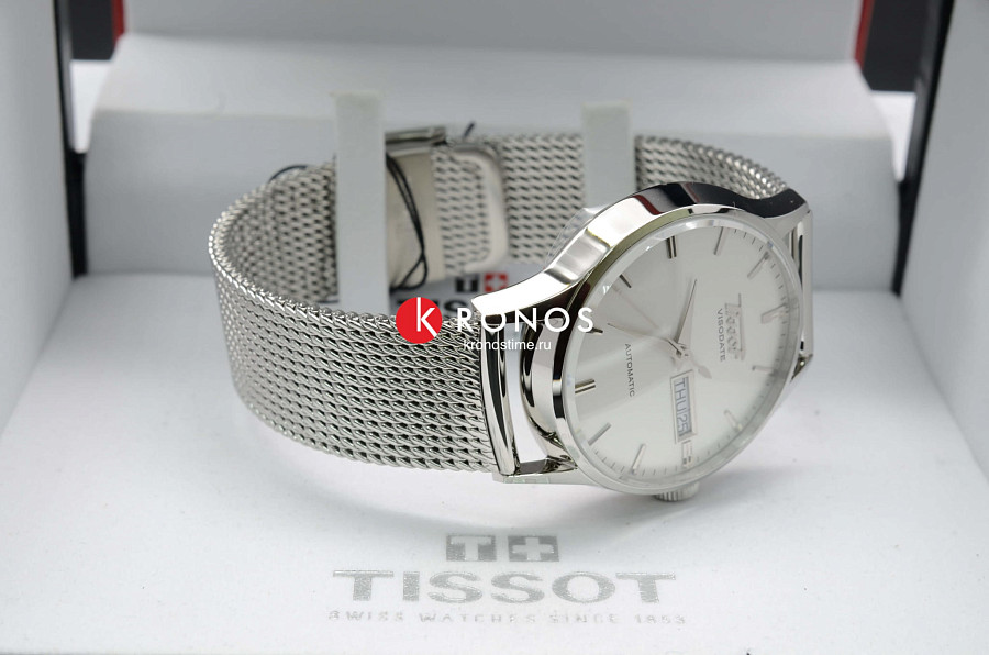 Часы Tissot Heritage Visodate Automatic T019.430.11.031.00 — белый, металл сталь
