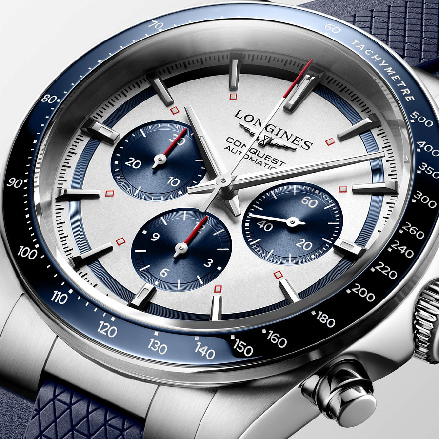 Часы Longines Conquest L3.835.4.98.9 — керамика сталь металл, Швейцария