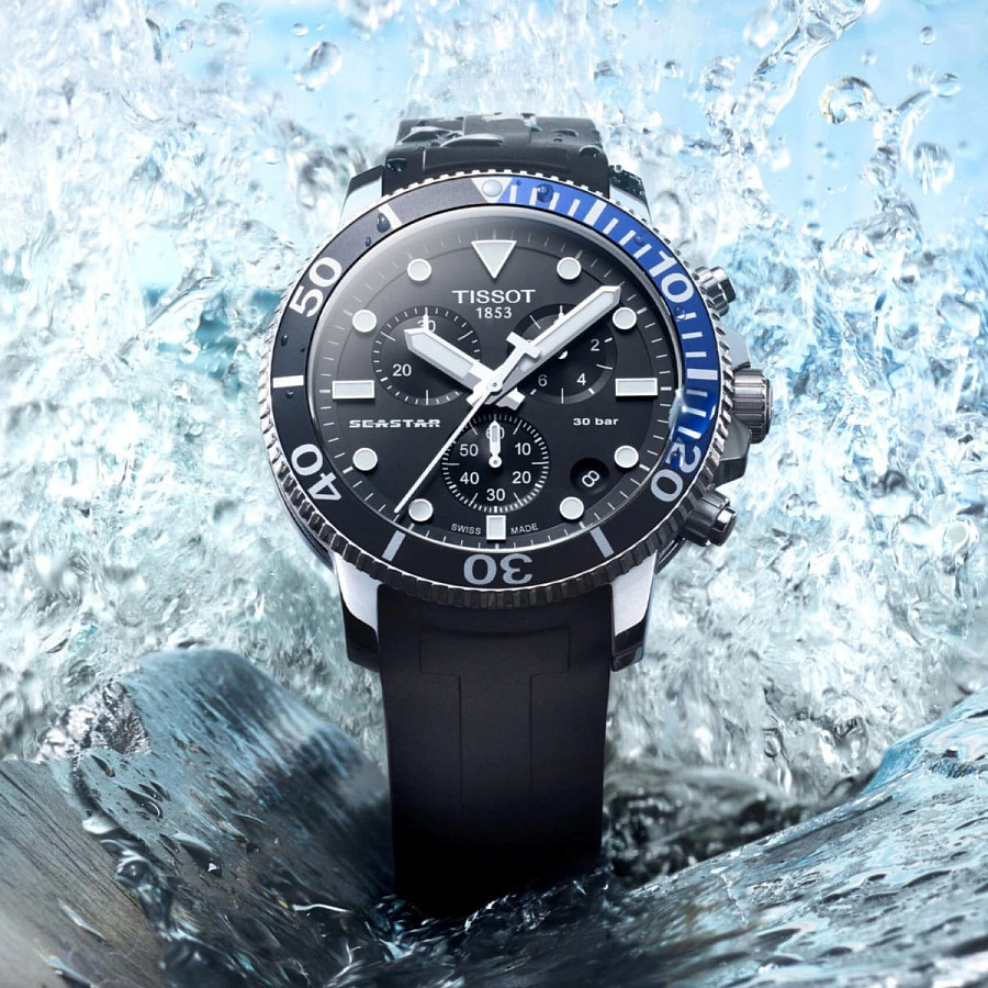 Часы Tissot Seastar 1000 Chronograph T120.417.17.051.02 — Швейцария, кварцевые