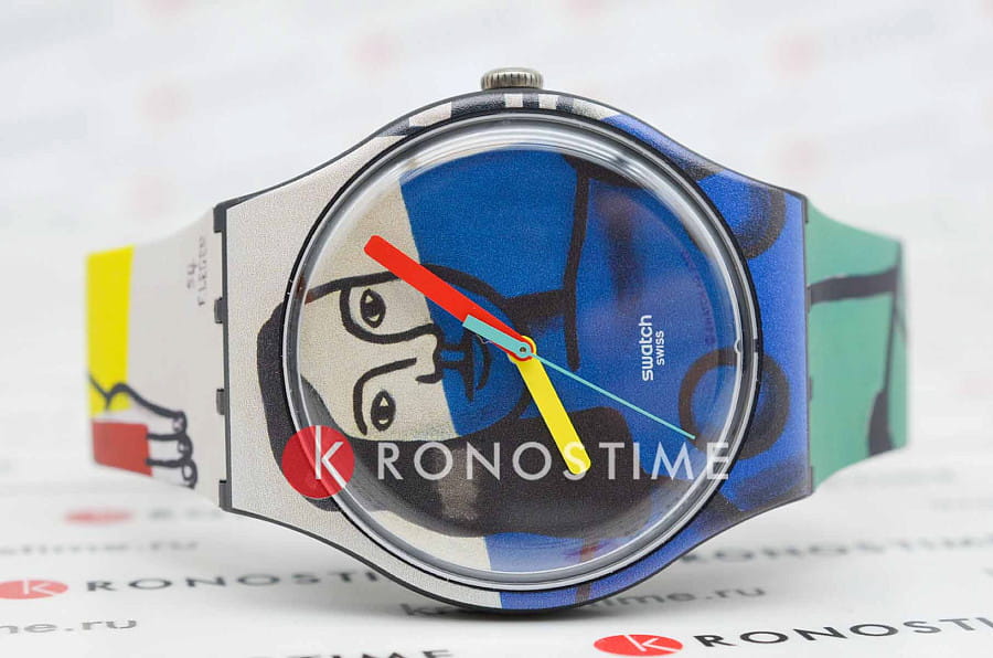 Часы Swatch New Gent SUOZ363 — кварцевые, пластик