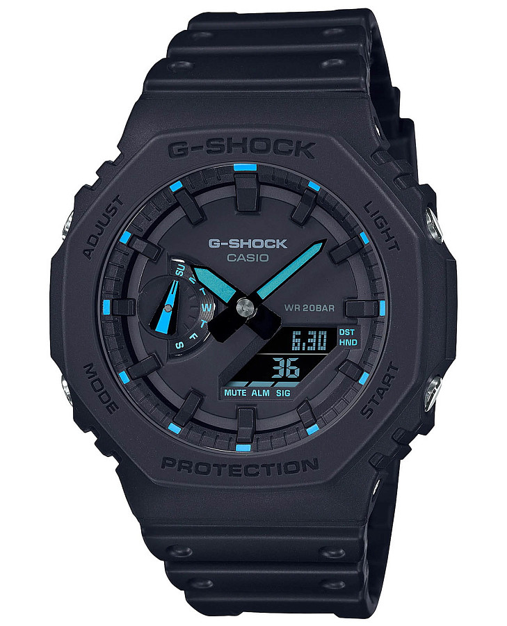Часы Casio G-Shock GA-2100-1A2DR (GA-2100-1A2) — мужские, черный