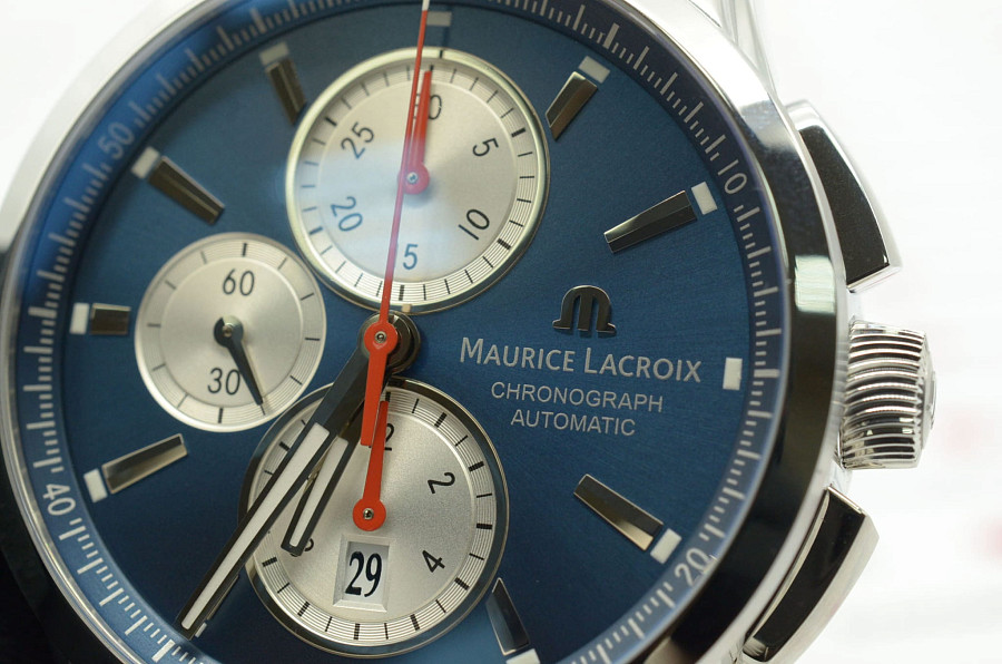 Часы Maurice Lacroix Pontos Chronograph PT6388-SS001-430-1 — металл сталь, Швейцария