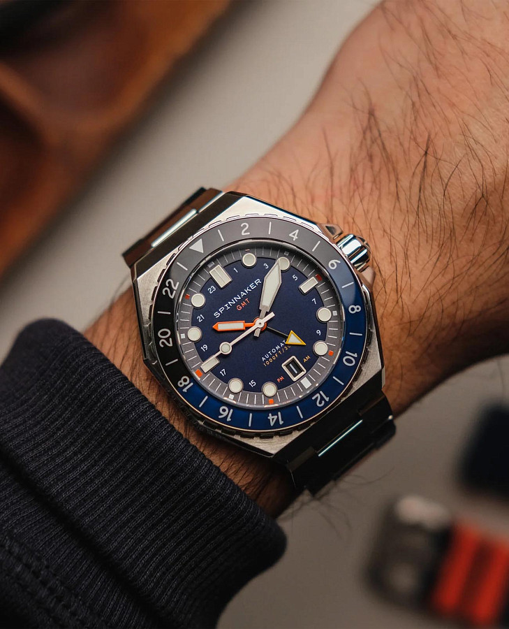 Часы Spinnaker Dumas GMT SP-5119-22 — механические, сталь металл