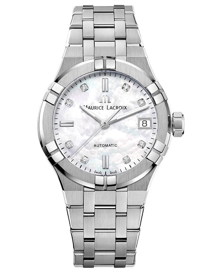 Часы Maurice Lacroix Aikon Automatic AI6006-SS002-170-1 — женские, перламутровый