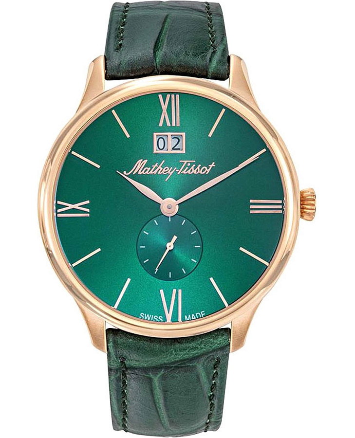 Часы Mathey-Tissot Edmond H1886QPV — мужские, зеленый