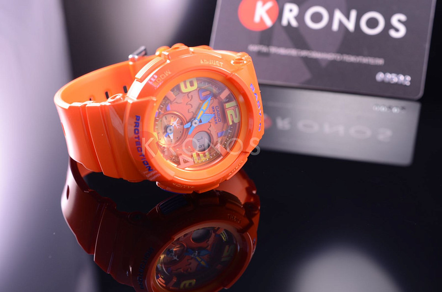 Часы Casio Baby-G BGA-190-4B — кварцевые, пластик