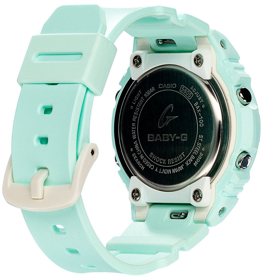 Часы Casio Baby-G G-Lide BAX-100-3A — женские, пластик