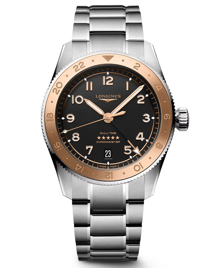 Часы Longines Spirit L3.803.5.53.6 — мужские, черный