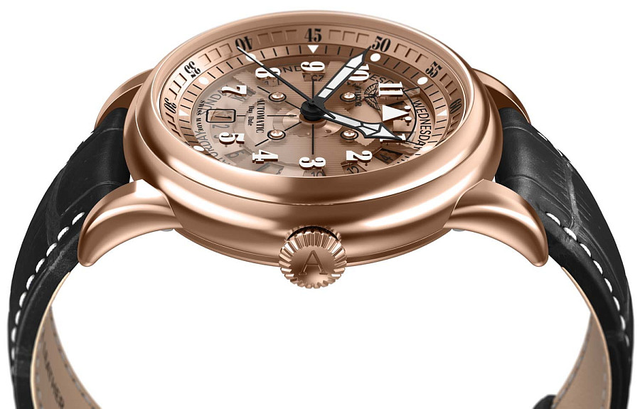 Часы Aviator Douglas Day-Date Meca-41 V.3.36.2.288.4 — металл сталь, Швейцария