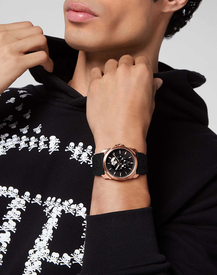 Часы Philipp Plein The Skull King PWLAA0222 — кварцевые, сталь металл