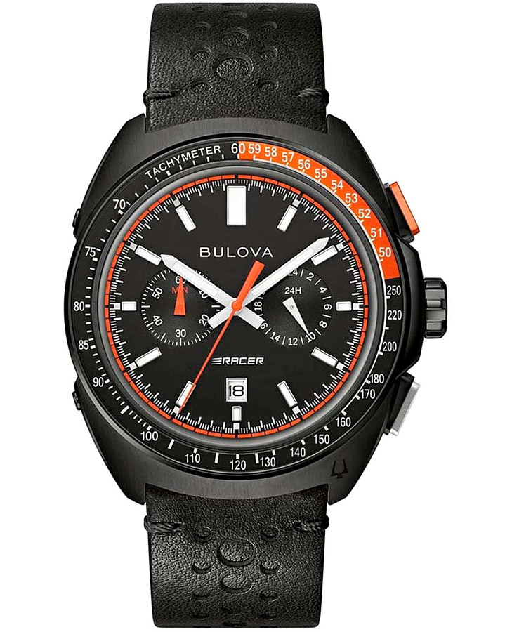 Часы Bulova Racer Chronograph 98B428 — мужские, черный