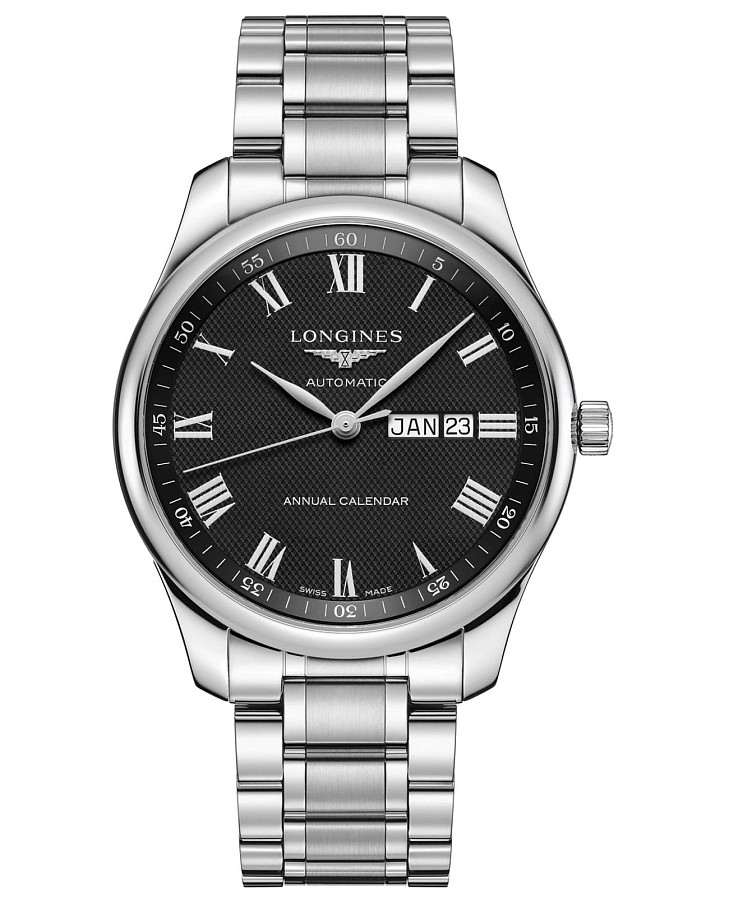 Часы Longines Master Collection L2.920.4.51.6 — мужские, черный