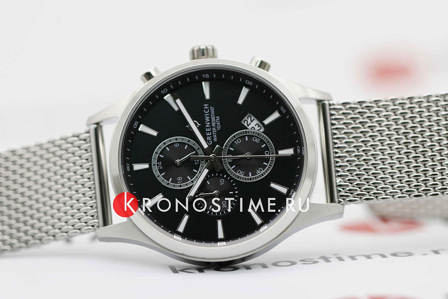 Часы Greenwich Navigator GW 053.19.31 — кварцевые, металл сталь