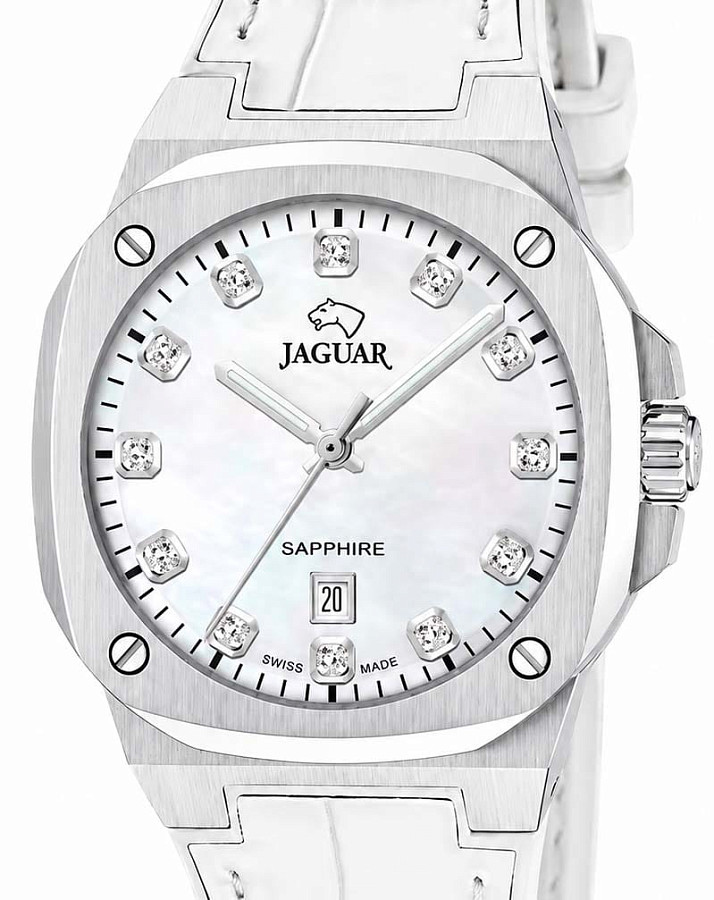 Часы Jaguar Rond Carre J1032/6 — кварцевые, сталь металл