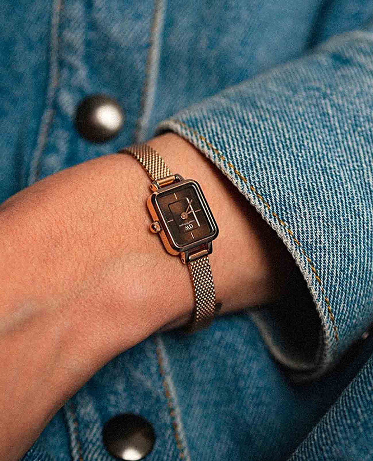 Часы Daniel Wellington Quadro DW00100654 — кварцевые, металл сталь