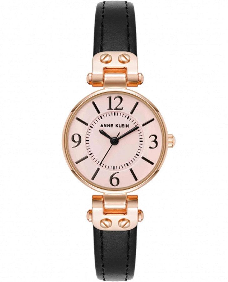 Часы Anne Klein Leather 9442PKBK — женские, розовый