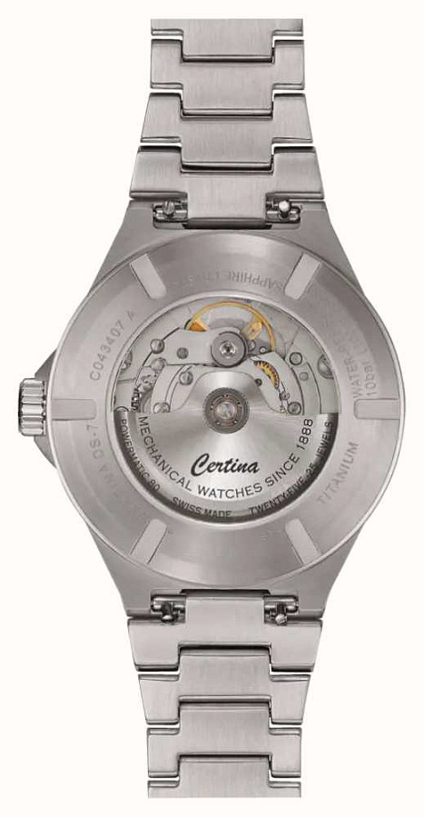 Часы Certina DS-7 Powermatic 80 - C043.407.44.041.00 — синий, сталь металл
