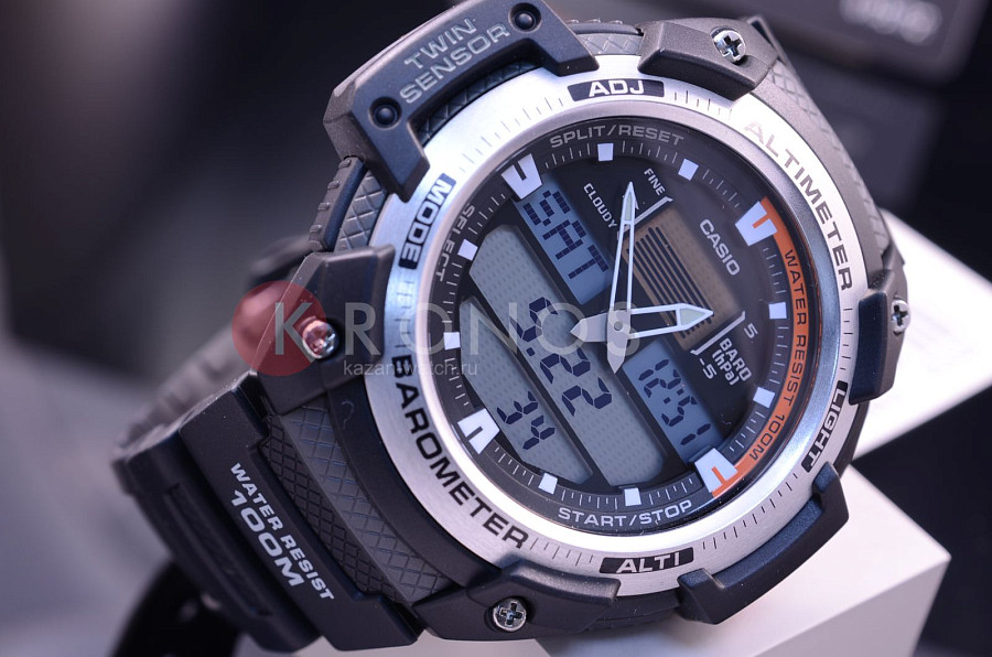 Часы Casio Collection SGW-400H-1B — Япония, кварцевые