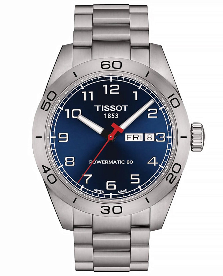 Часы Tissot PRS 516 Powermatic 80 T131.430.11.042.00 — мужские, синий