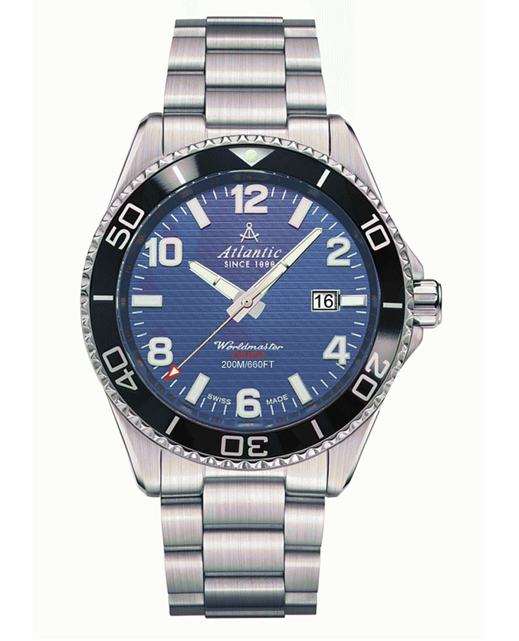 Часы Atlantic 55375.47.55S — мужские, синий