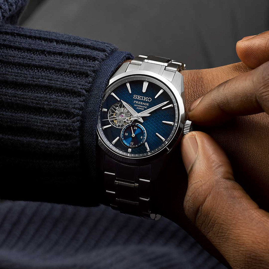 Часы Seiko Presage Sharp Edged Series SPB417 — механические, сталь металл