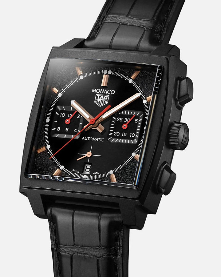 Часы TAG Heuer Monaco CBL2180.FC6497 — кожаный, мужские