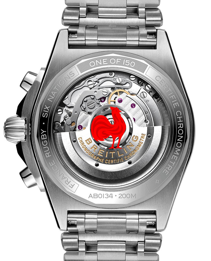 Часы Breitling Chronomat B01 42 Six Nations France AB0134A81C1A1 — нержавеющая сталь, мужские