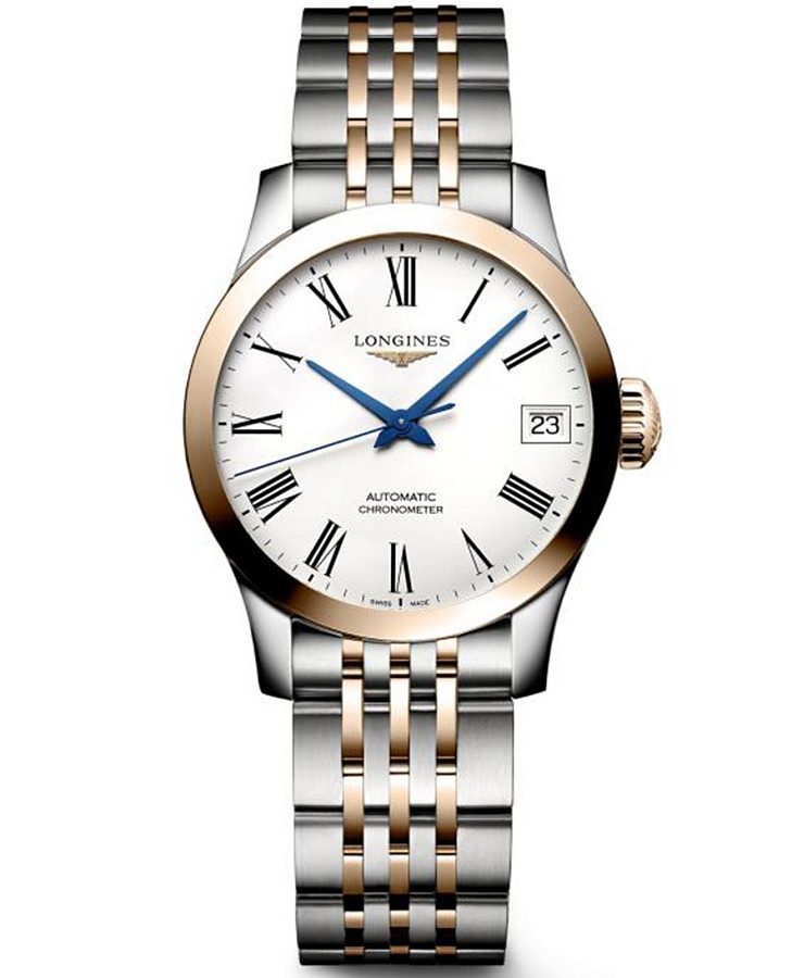 Часы Longines Record Collection L2.320.5.11.7 — женские, белый