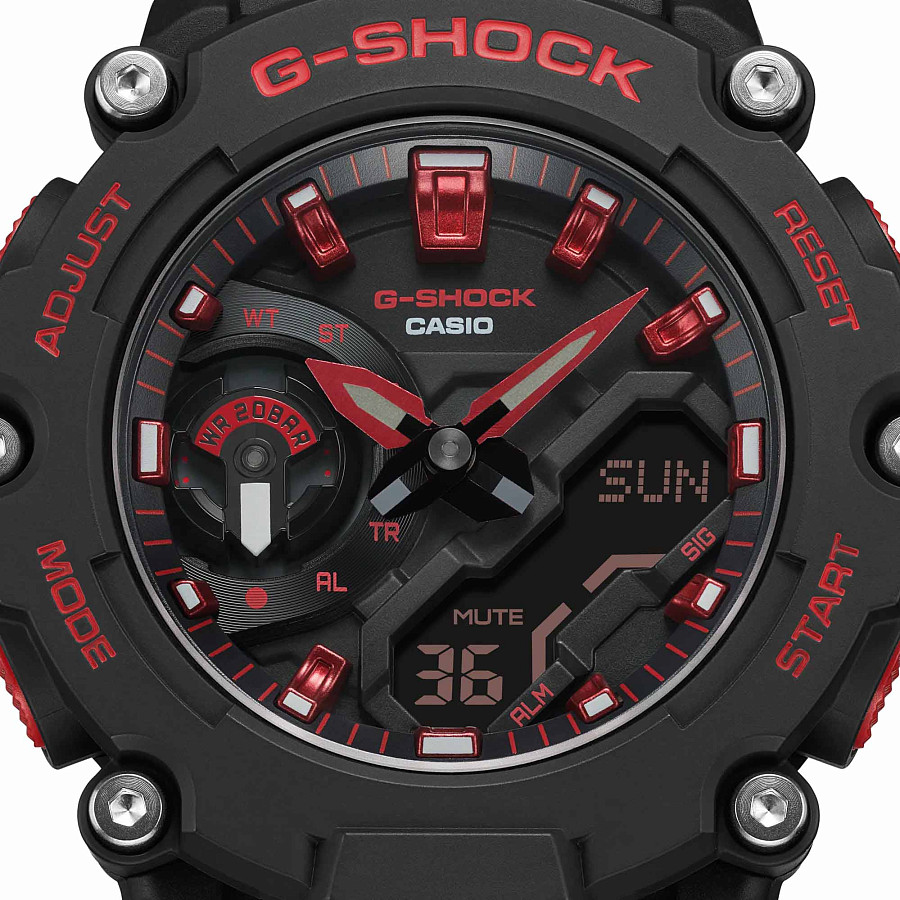 Часы Casio G-Shock GA-2200BNR-1A — Япония, электронные