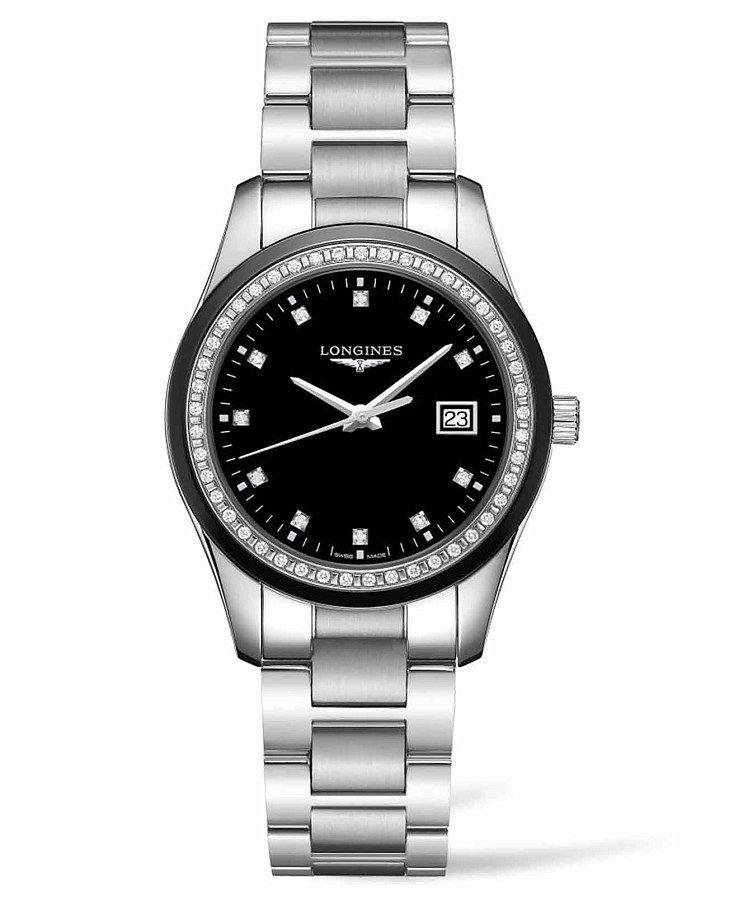 Часы Longines Conquest Classic L2.387.0.57.6 — женские, черный