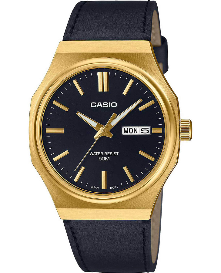 Часы Casio Collection MTP-E735GL-1A — мужские, черный