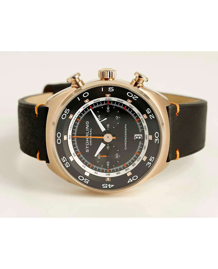 Часы Stuhrling Monaco 1000.03 — мужские, кожаный