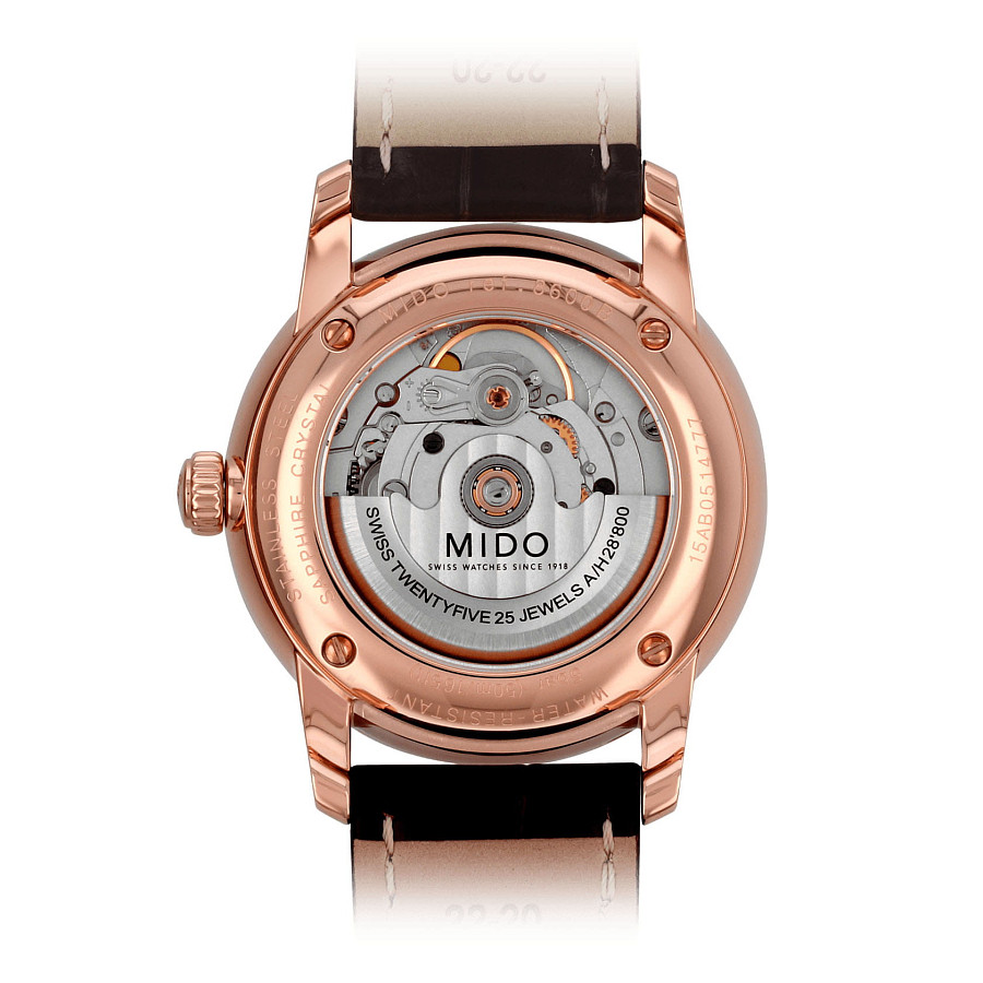 Часы Mido Baroncelli M8600.2.26.8 — механические, сталь металл