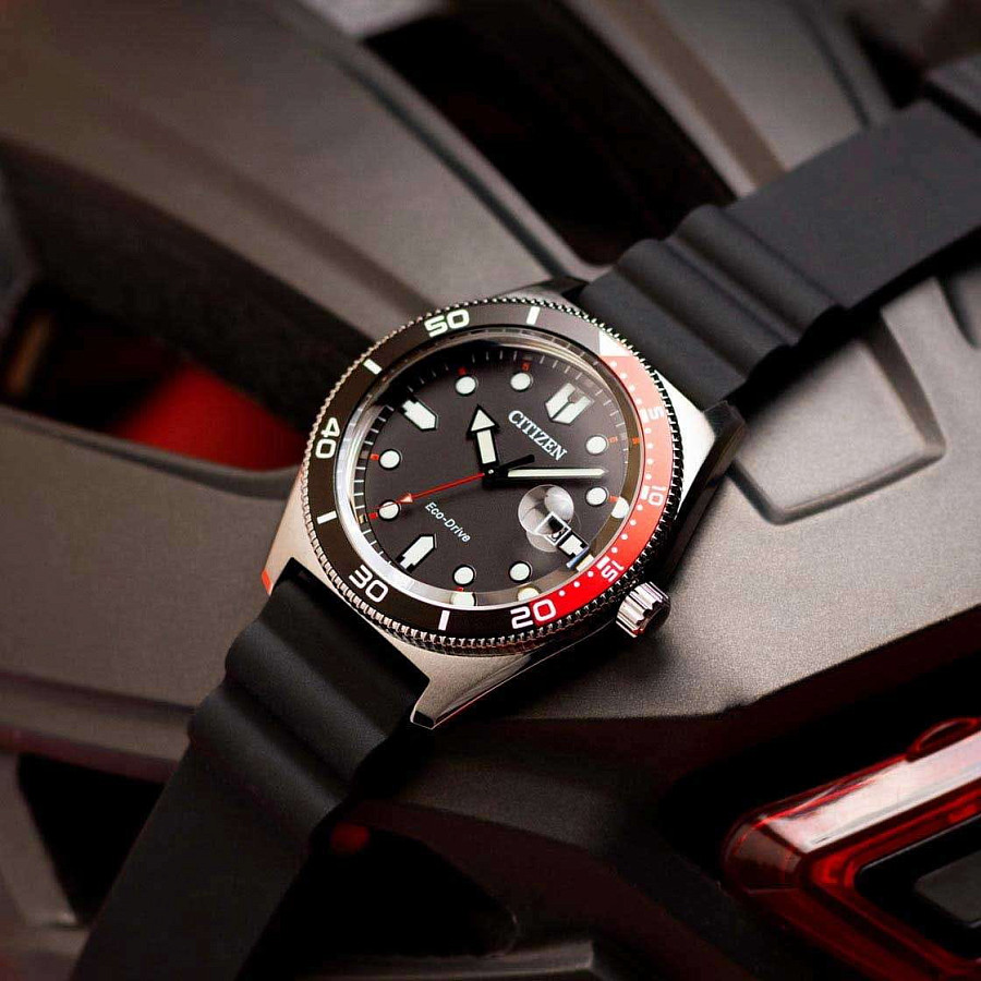 Часы Citizen Eco-Drive AW1769-10E — мужские, каучук