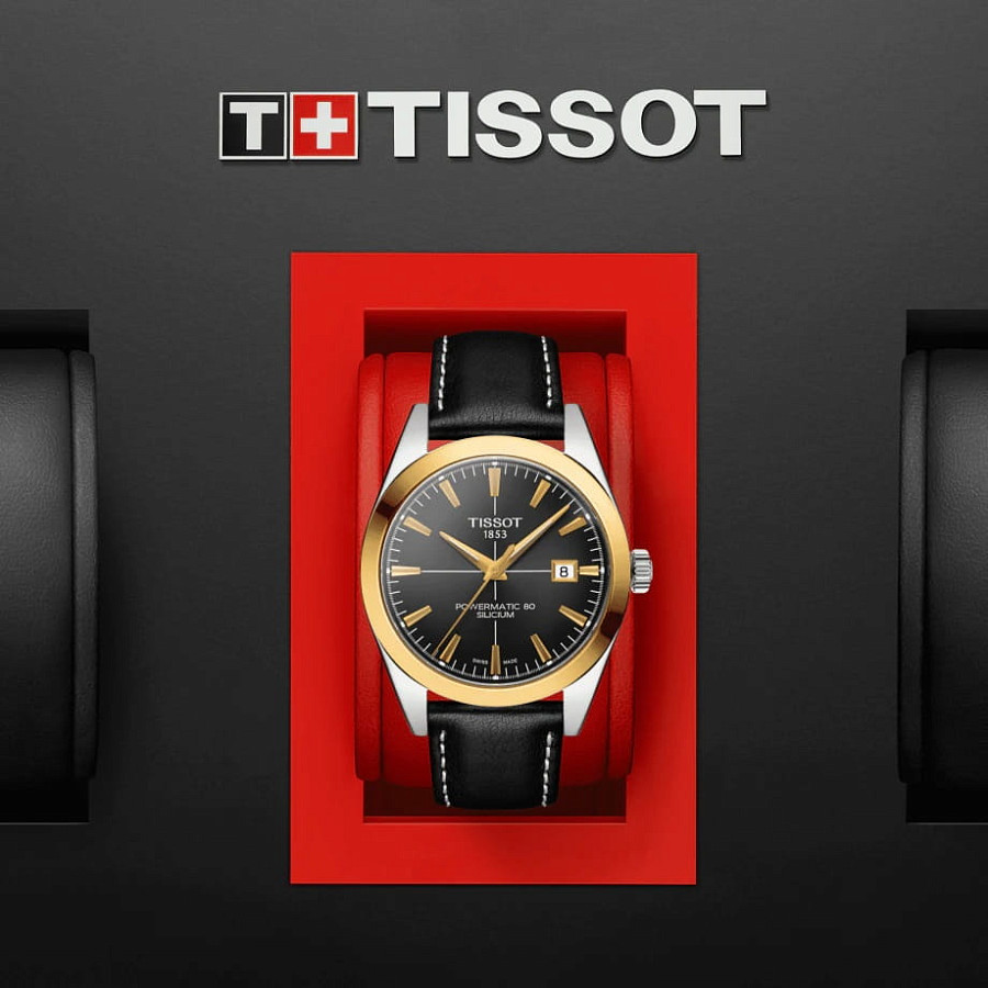 Часы Tissot Gentleman Powermatic 80 Silicium 18K Gold T927.407.46.061.01 — артикул T9274074606101