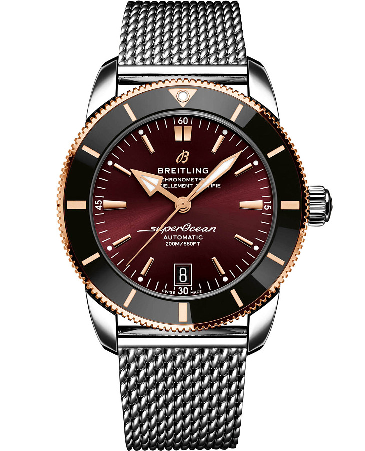 Часы Breitling Superocean Heritage B20 Automatic 42 UB20105A1K1A1 — мужские, красный