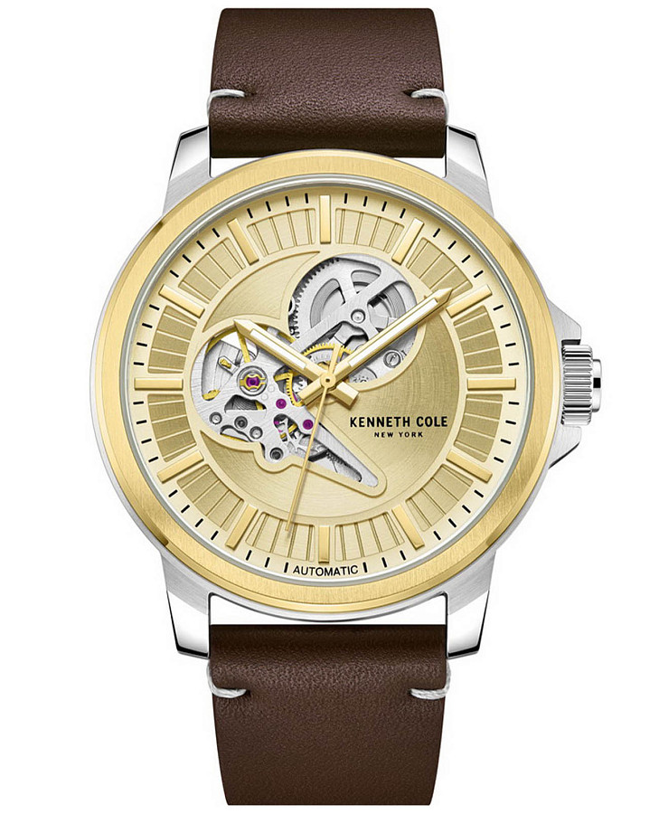 Часы Kenneth Cole Automatic KCWGE2217004 — мужские, золотистый