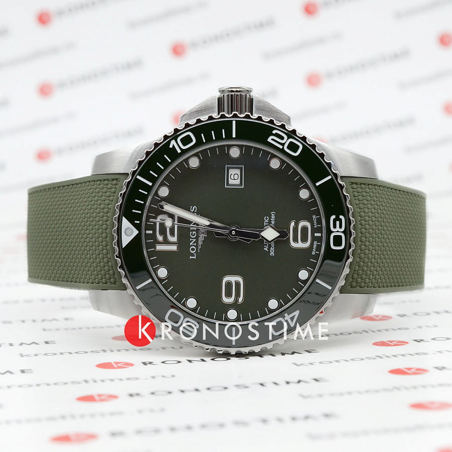 Часы Longines HydroConquest L3.782.4.06.9 — механические, металл сталь керамика