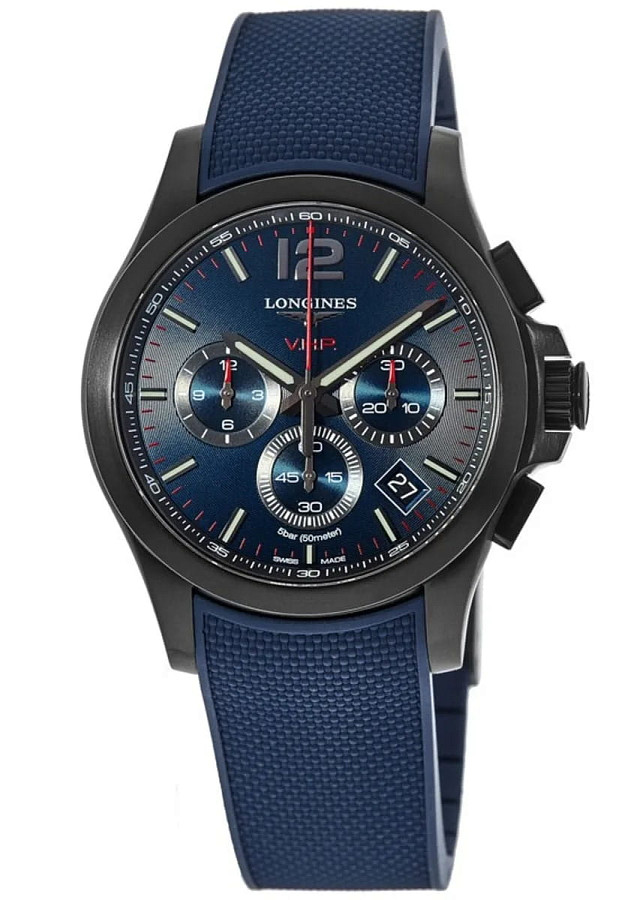 Часы Longines Conquest V.H.P. L3.717.2.96.9 — кварцевые, сталь металл