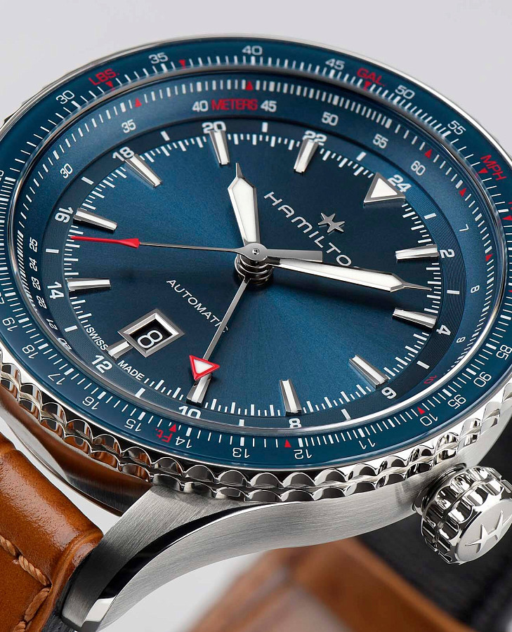 Часы Hamilton Khaki Aviation Converter H76715540 — сталь металл, Швейцария