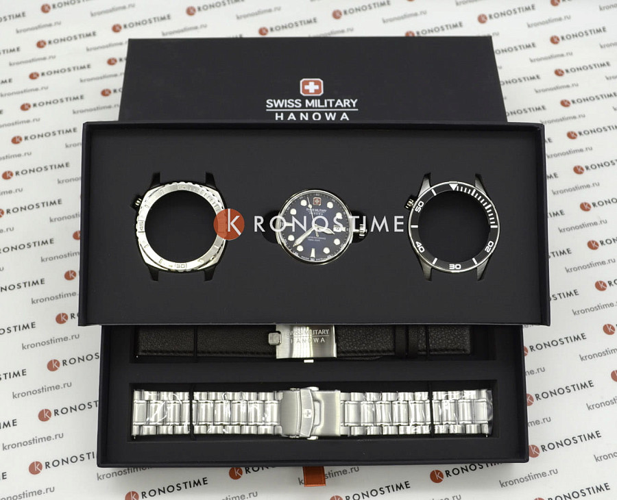 Часы Swiss Military Hanowa Phoenix SMWGH0004001SET — сталь металл, нержавеющая сталь