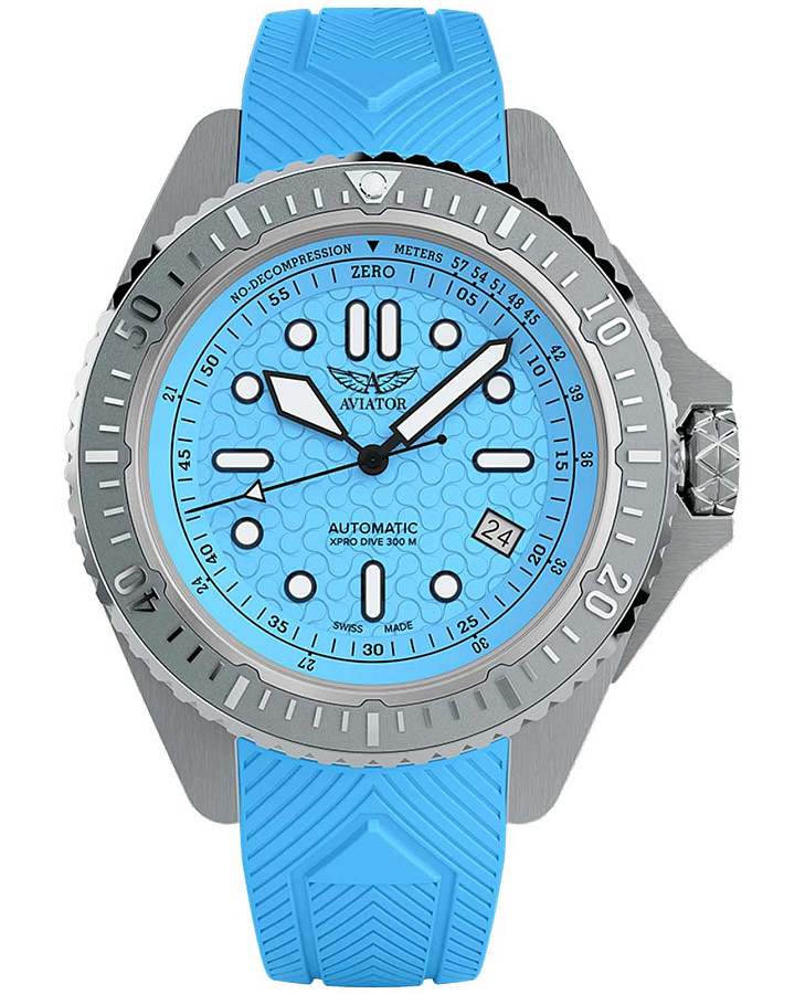 Часы Aviator Xpro Dive 200 V.1.43.0.366.0 — мужские, голубой