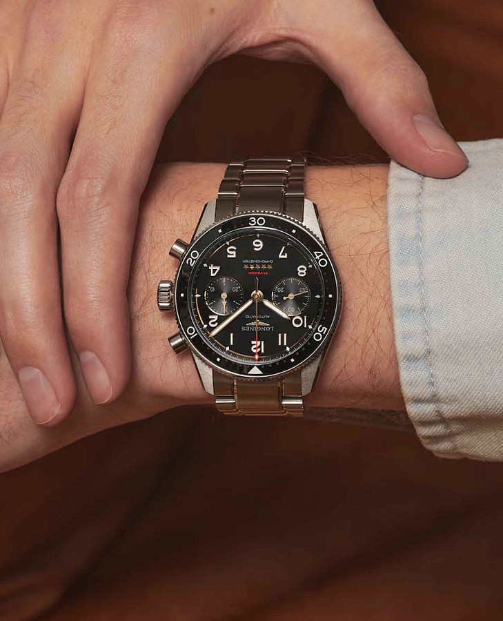 Часы Longines Spirit Flyback L3.821.1.53.6 — Швейцария, механические