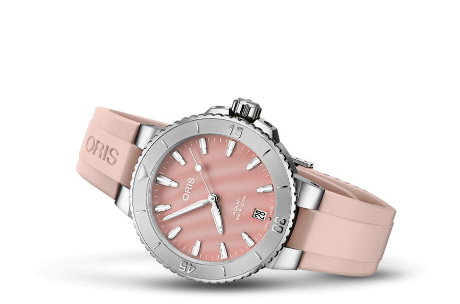 Часы Oris Aquis Date 01 733 7770 4158-07 4 18 66FC — механические, сталь