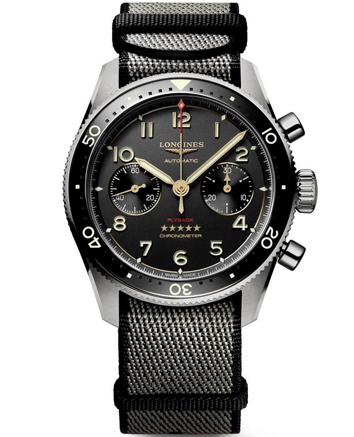 Часы Longines Spirit L3.821.1.53.2 — мужские, черный
