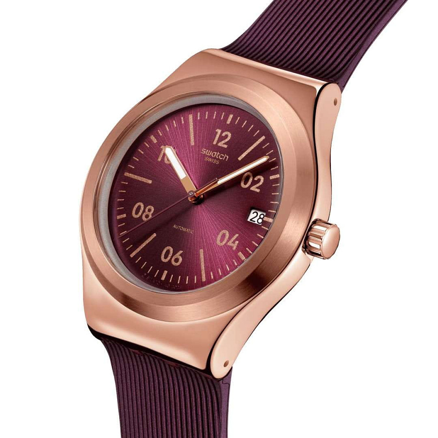 Часы Swatch Burgundy Story YIG401 — металл сталь, Швейцария