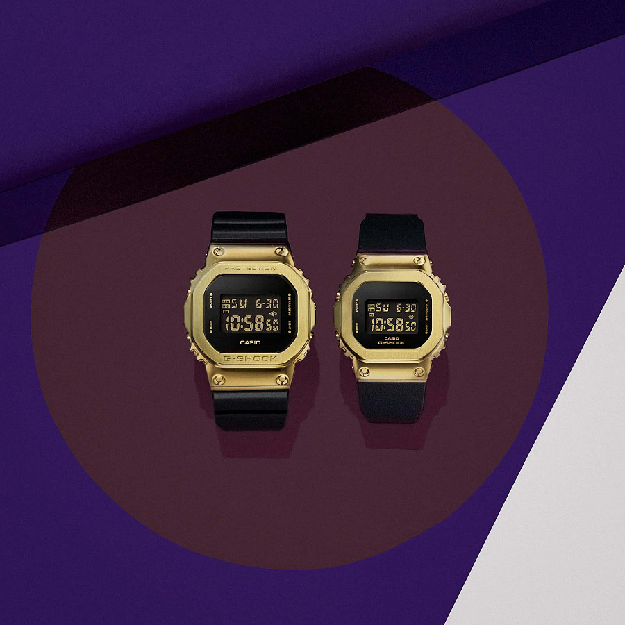 Часы Casio G-Shock GM-S5600GB-1DR (GM-S5600GB-1) — черный, электронные